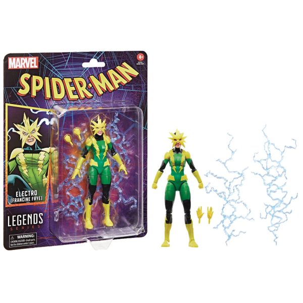 STL360777 SPIDER-MAN LEGENDS RETRO FRANCINE FRYE ELECTRO 6IN AF - Image 1